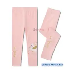 JUMP KIDS - Calzas Niña Unicornio Be Sparkly Rosa 100% Algodón