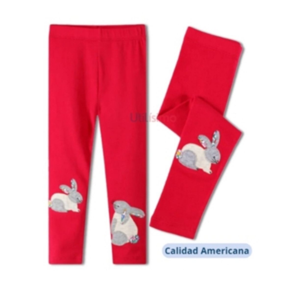 JUMP KIDS - Calzas Niña Conejo Rojo Jump Kids 100% Algodón