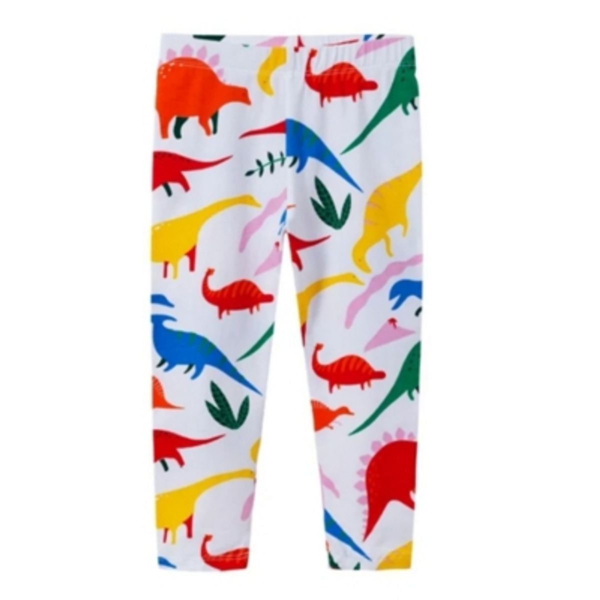 JUMP KIDS - Calzas Niña Dinosaurios Colores Blanco Jump Kids 100% Algodón