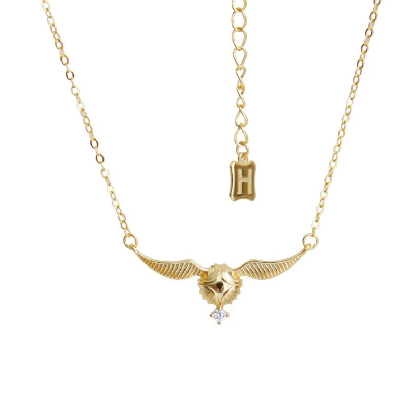 GENERICO - Collar Hogwarts Snitch Dorada Brillante Harry Potter - Dorado