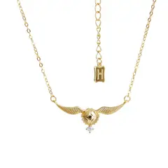 GENERICO - Collar Hogwarts Snitch Dorada Brillante Harry Potter - Dorado