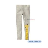 Calzas Niña Jirafa Gris 100% Algodón