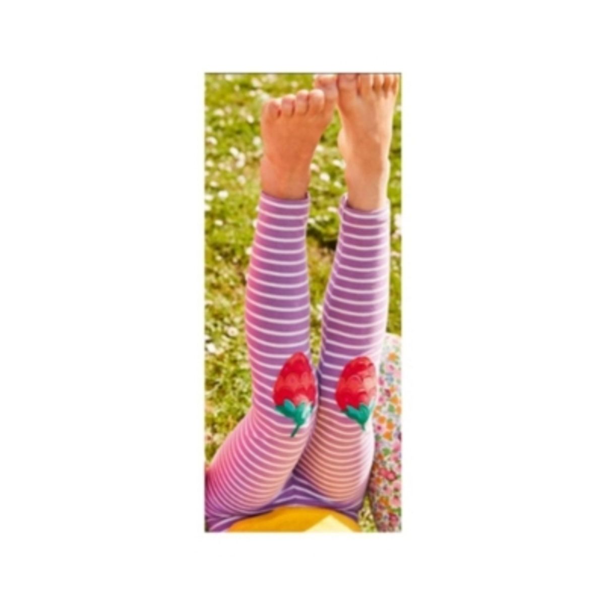 JUMP KIDS - Calzas Niña Fresas Morado Rayas Blancas Jump Kids 100% Algodón