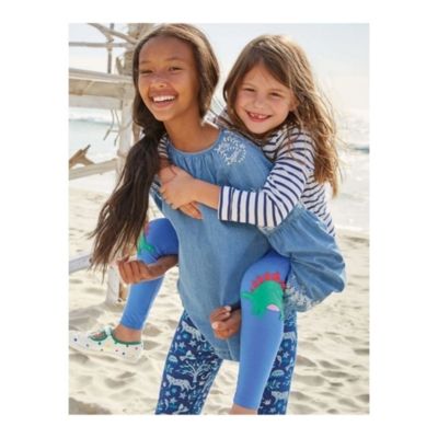 Imagen 2 del producto Calzas Niña Dinosaurio Azul 100% Algodón