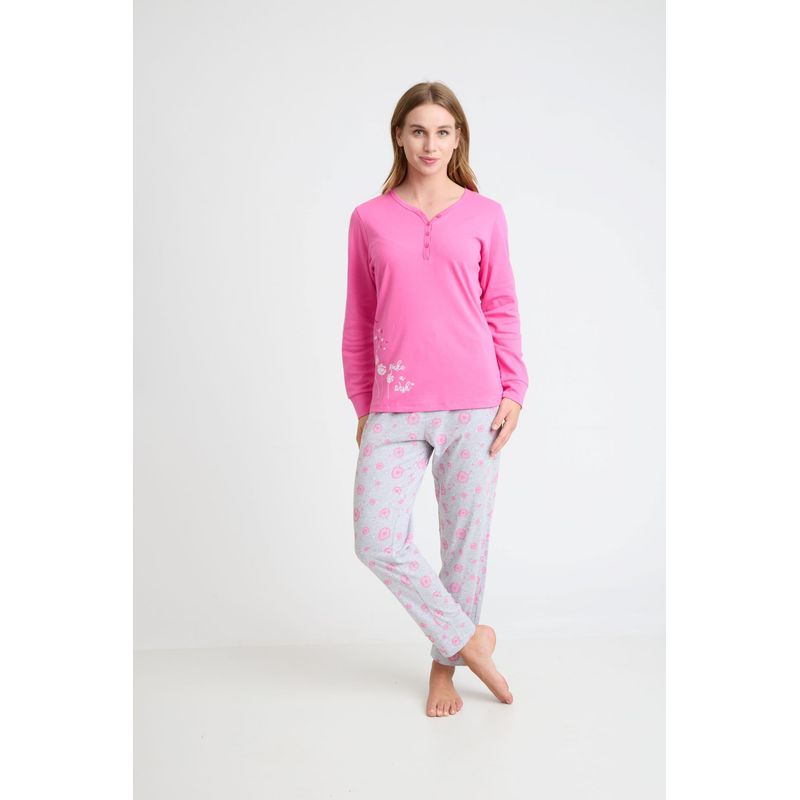 BECKIL - BECKIL COD 1773 PIJAMA ALGODÓN GAMUZADO