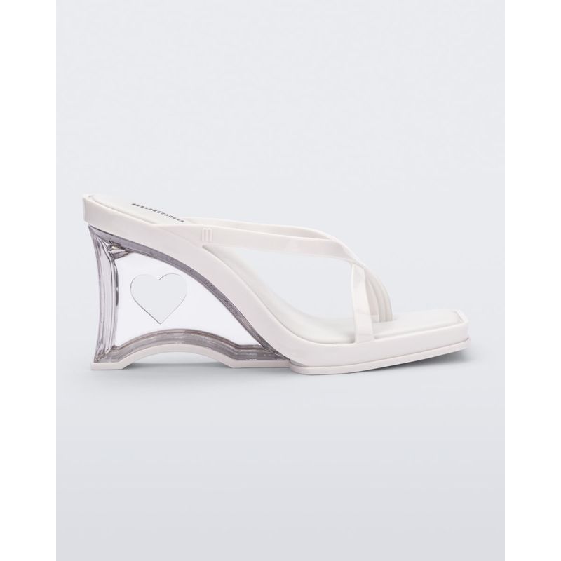 MELISSA - Sandalia Melissa Glass Heel Blanco/Vidrio