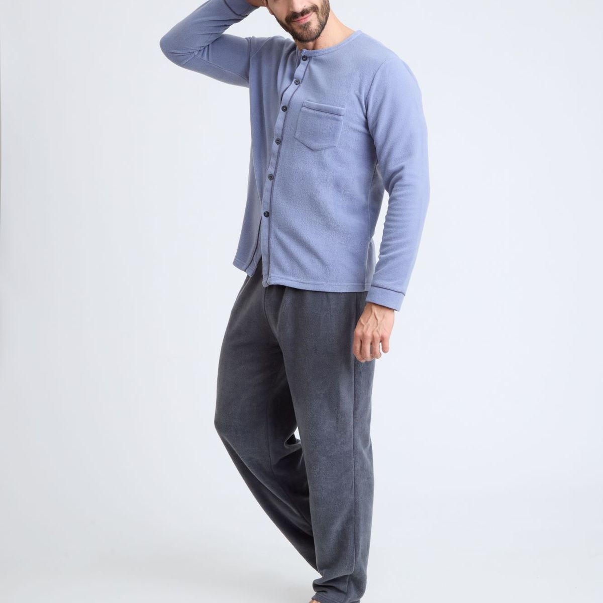 BECKIL - BECKIL COD 3133 PIJAMA POLAR ABIERTO