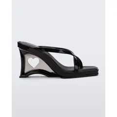 MELISSA - Sandalia Glass Heel Negro/Vidrio