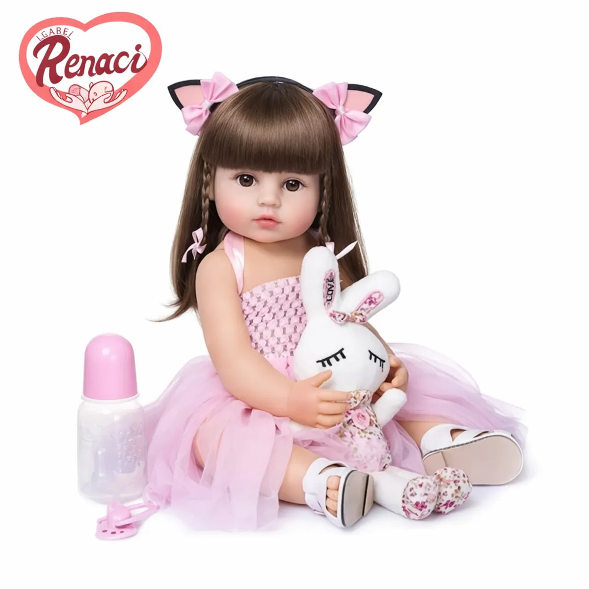 LSABEL RENACI - Muñeca Reborn Bebé Realista De Silicona Lavable