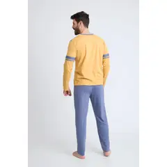 BECKIL - COD 3131 PIJAMA ALGODON DELGADO FRANJAS EN MANGAS Y HOMBROS