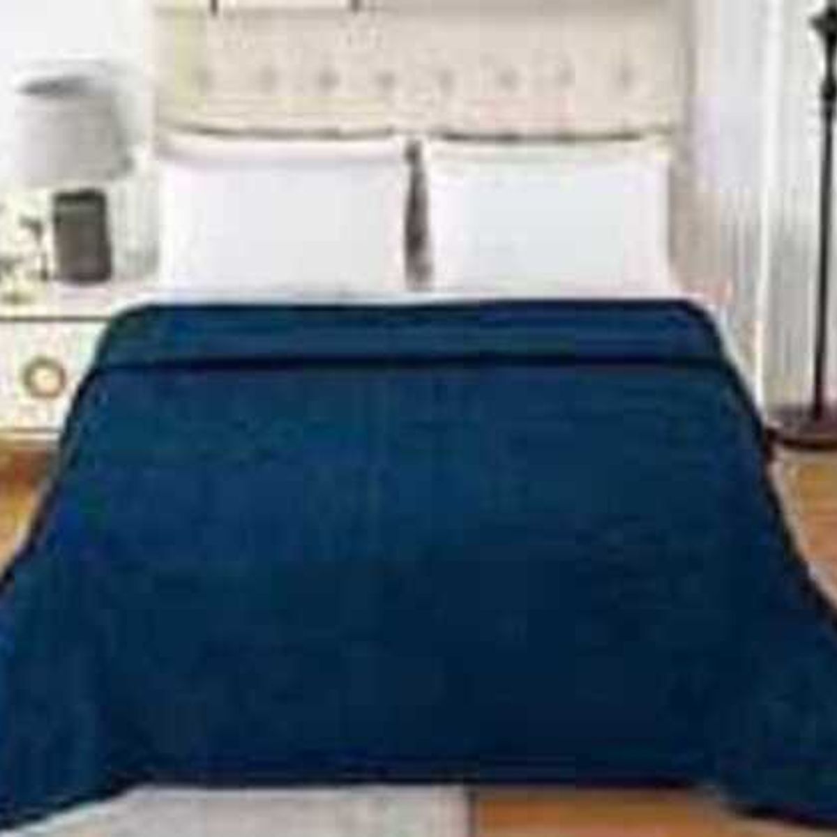 GENERICO - Frazada Manta Con Texturizado Rombos Negro