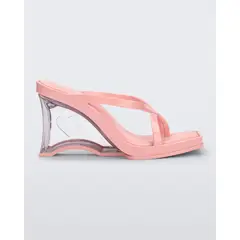 MELISSA - Sandalia Glass Heel Rosa/Vidrio