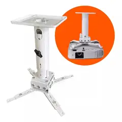 GENERICO - Soporte Proyector Techo Base Proyector Extensible De 27-42cm 350-A