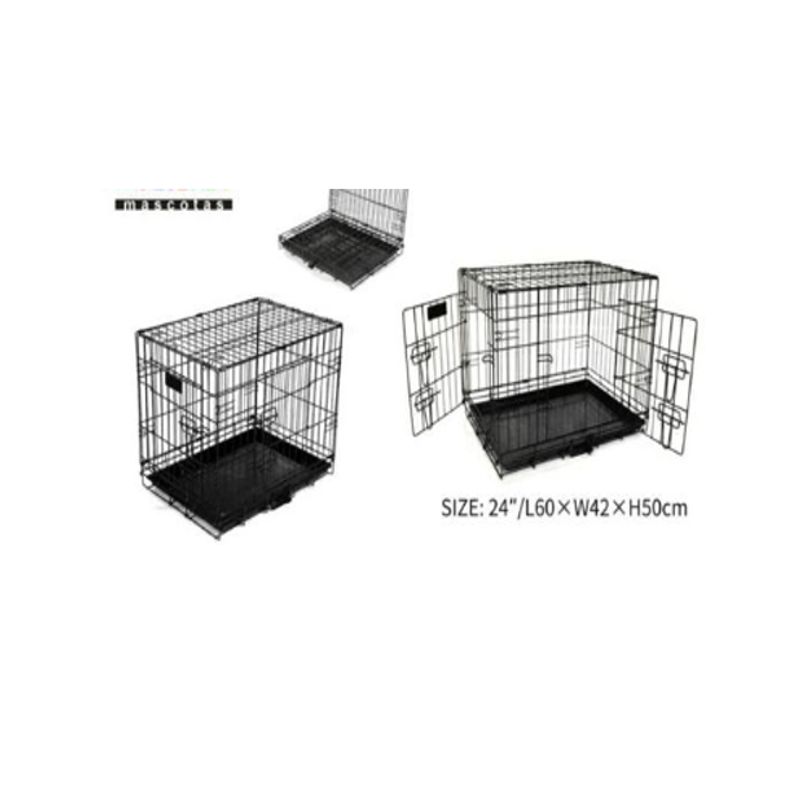 GENERICO - Jaula Para Perro Paseo Negro 24 pulgadas