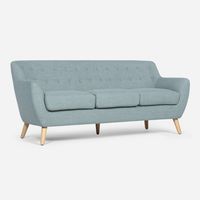 Sofá Rafaella Tela Agua 3 Cuerpos