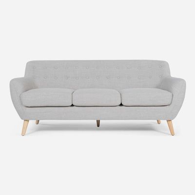 Imagen 2 del producto Sofá Rafaella Tela Beige Claro 3 Cuerpos