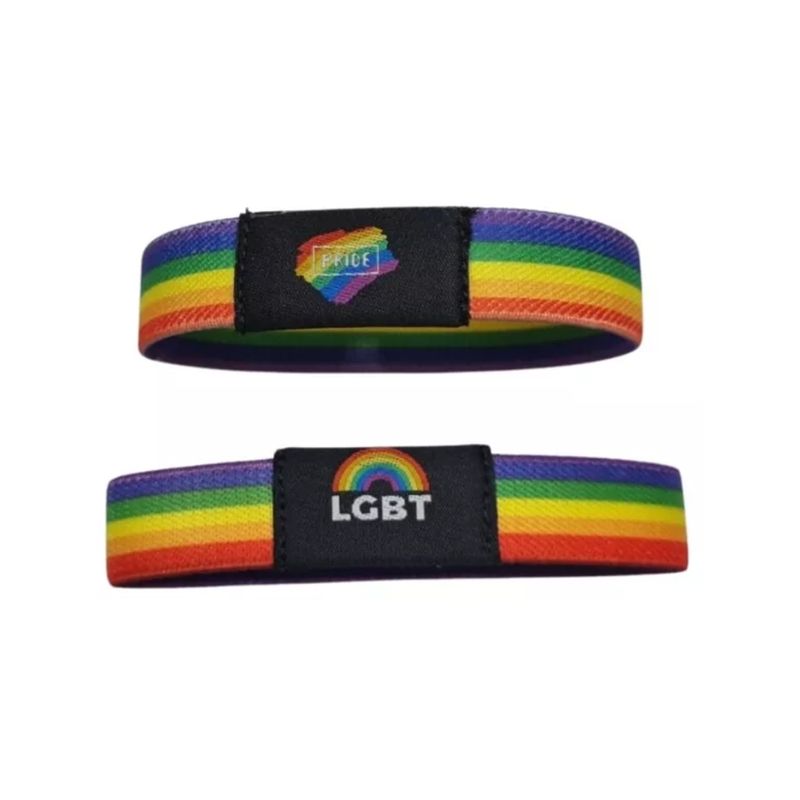 GENERICO - Set De 2 Pulseras Arcoíris Lgbt Orgullo Brazalete Multicolor