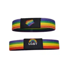 GENERICO - Set De 2 Pulseras Arcoíris Lgbt Orgullo Brazalete Multicolor