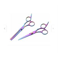 Set Tijera De Corte Filo Navaja Esculpidora Tornasol