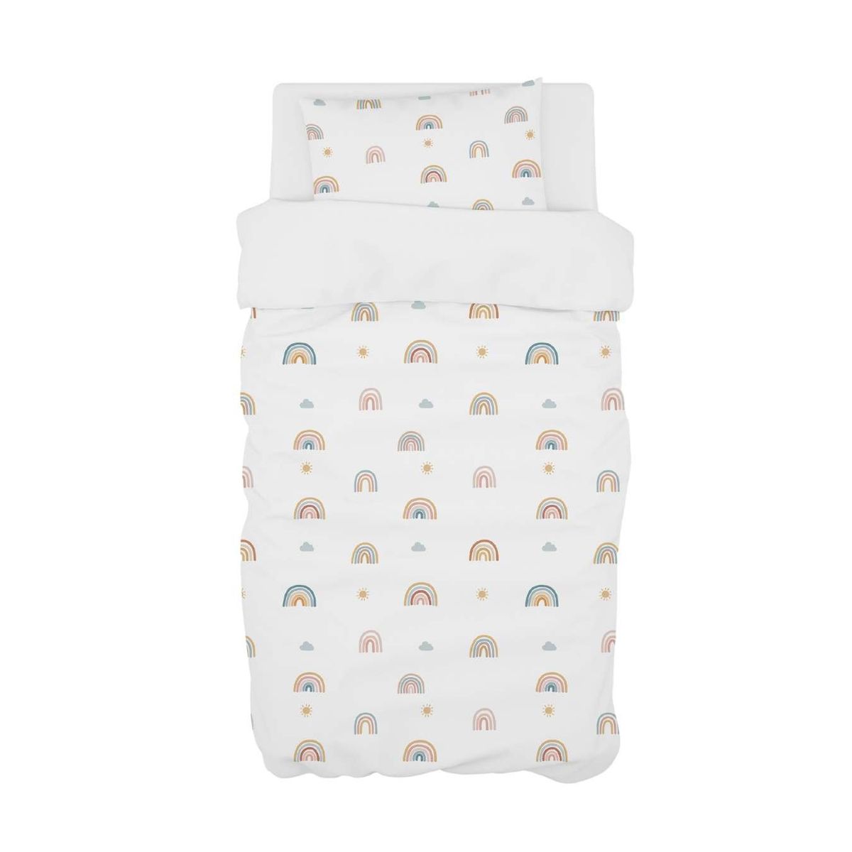 OLIVIA Y SAM - SET DE CUNA COLECHO ARCOIRIS BOHO