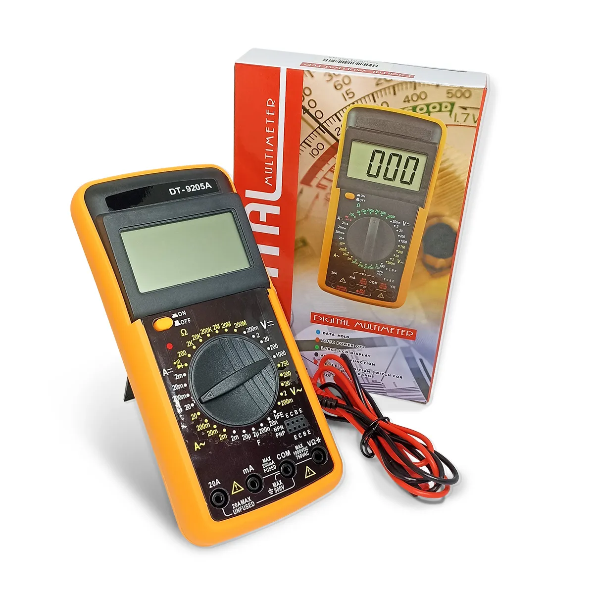 GENERICO - Tester Multitester Multimetro Digital Lcd 51501 + Garantía!