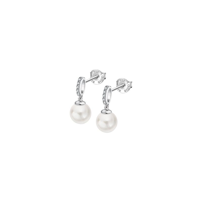 LOTUS SILVER - Aros LP3478-4/1 Lotus Silver Mujer Pearls