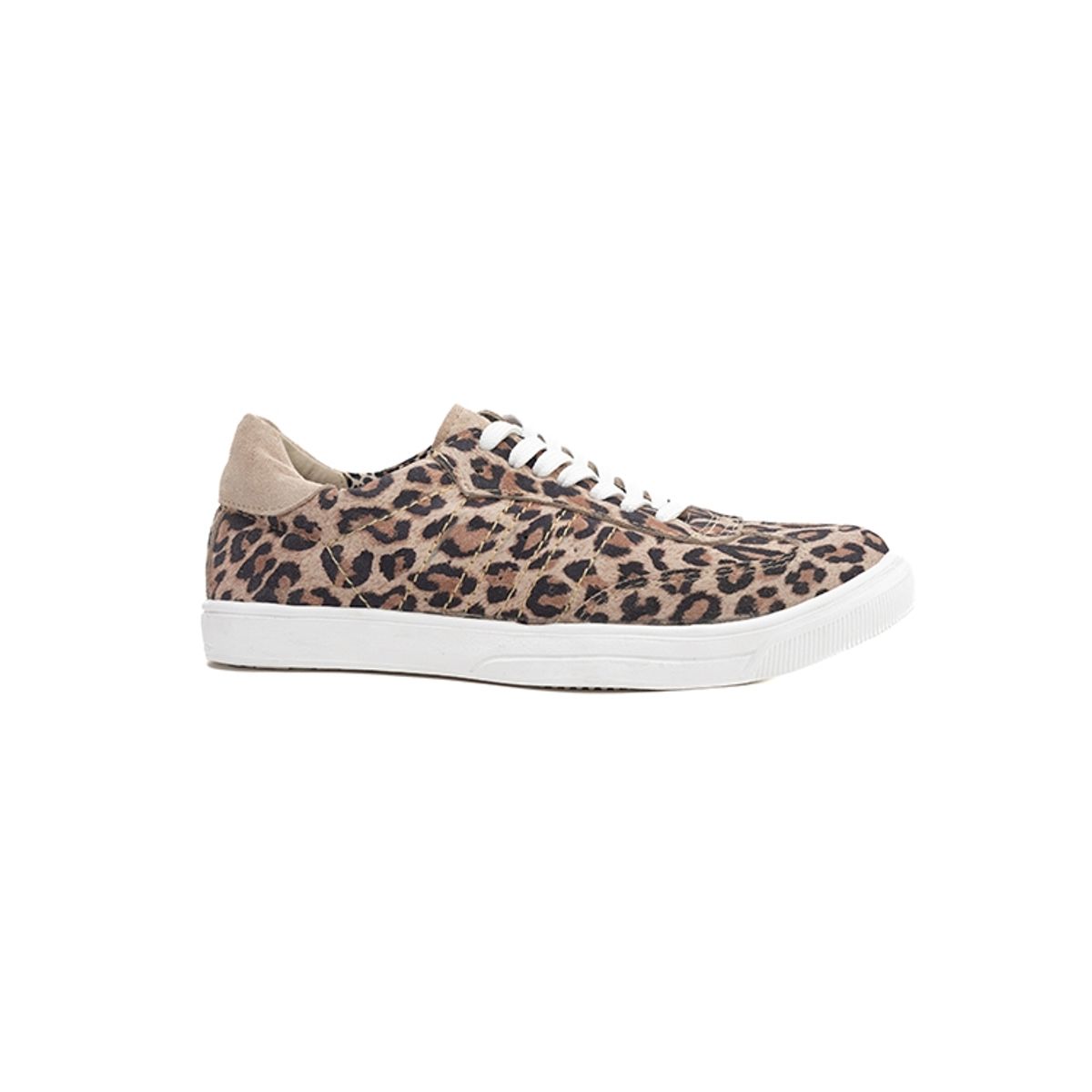 BAMISPIES - Zapatilla Bamispies Renata Leopardo Blanco