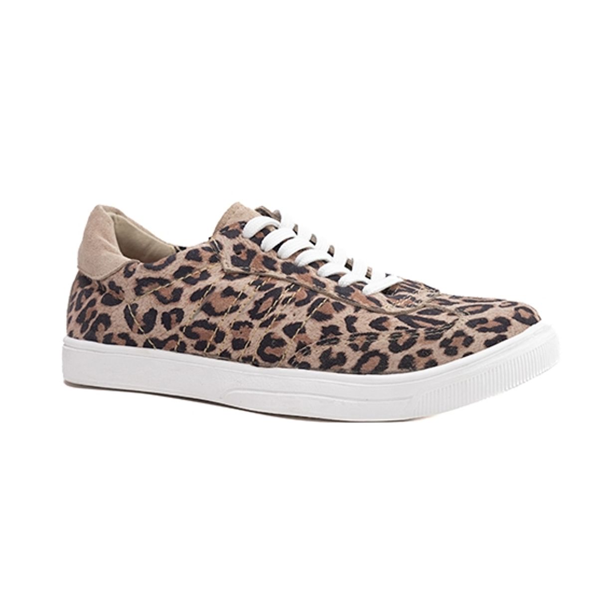 BAMISPIES - Zapatilla Bamispies Renata Leopardo Blanco