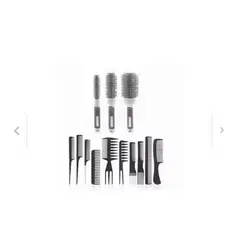 GENERICO - Set 3 Cepillos Térmicos Brushing Alisado + Set 10 P Peinetas
