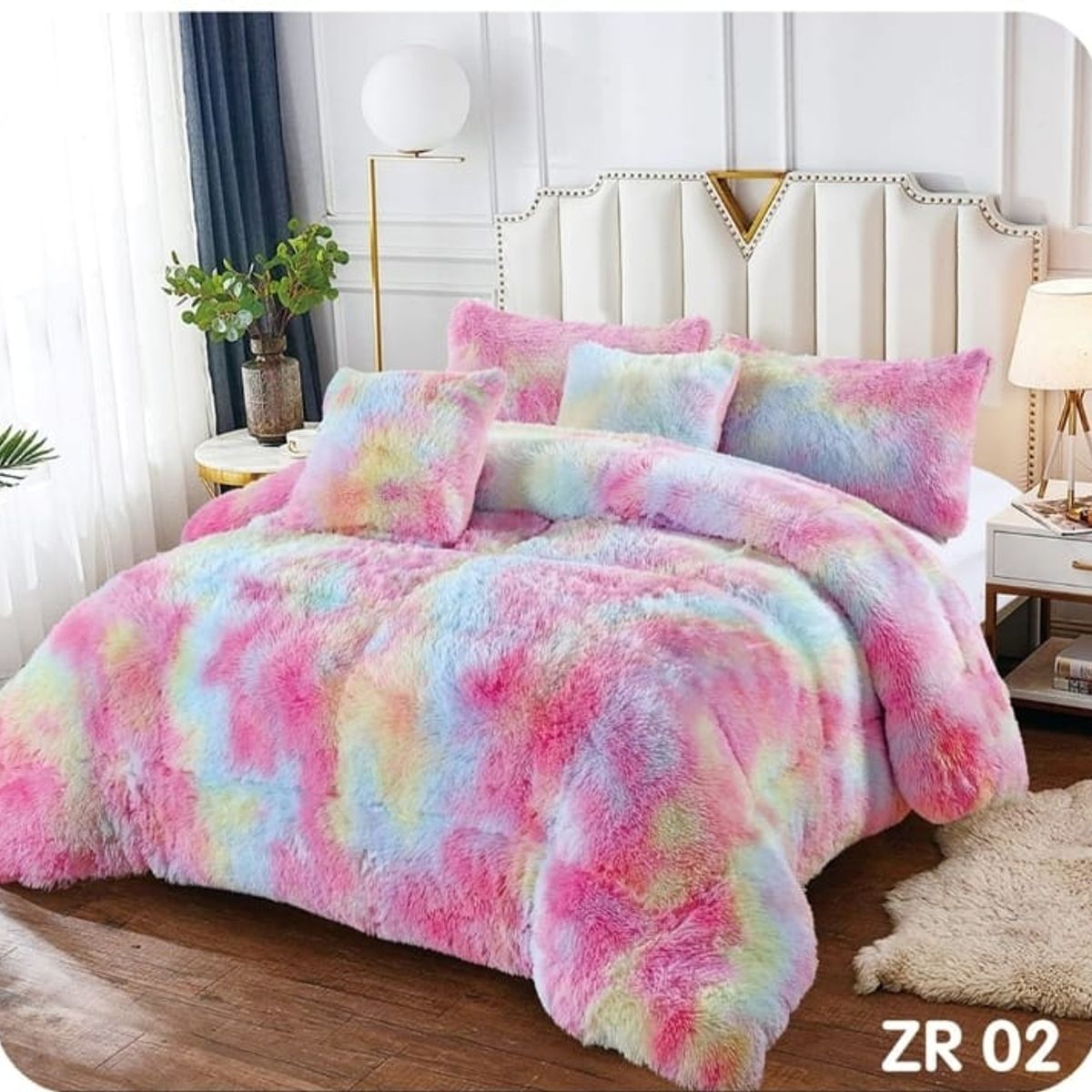 GENERICO - Cobertor Chiporro Peludo 2 Plazas -  Multicolor