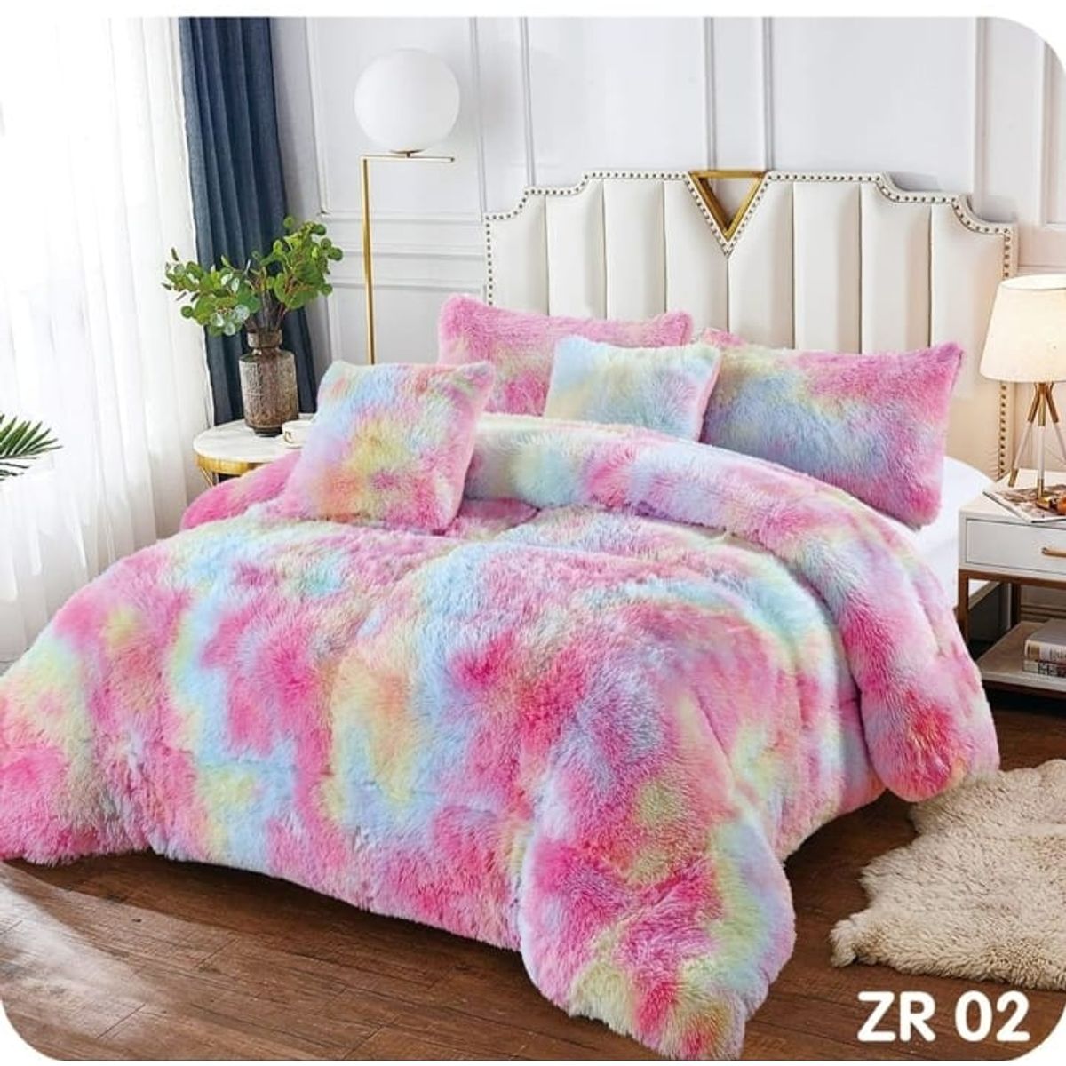 GENERICO - Cobertor Chiporro Peludo 2 Plazas -  Multicolor