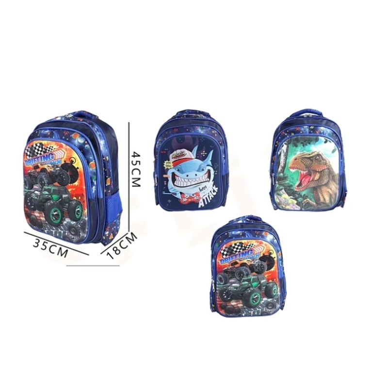 GENERICO - Mochila 3 Cierres Para Niños 45*35*18cm