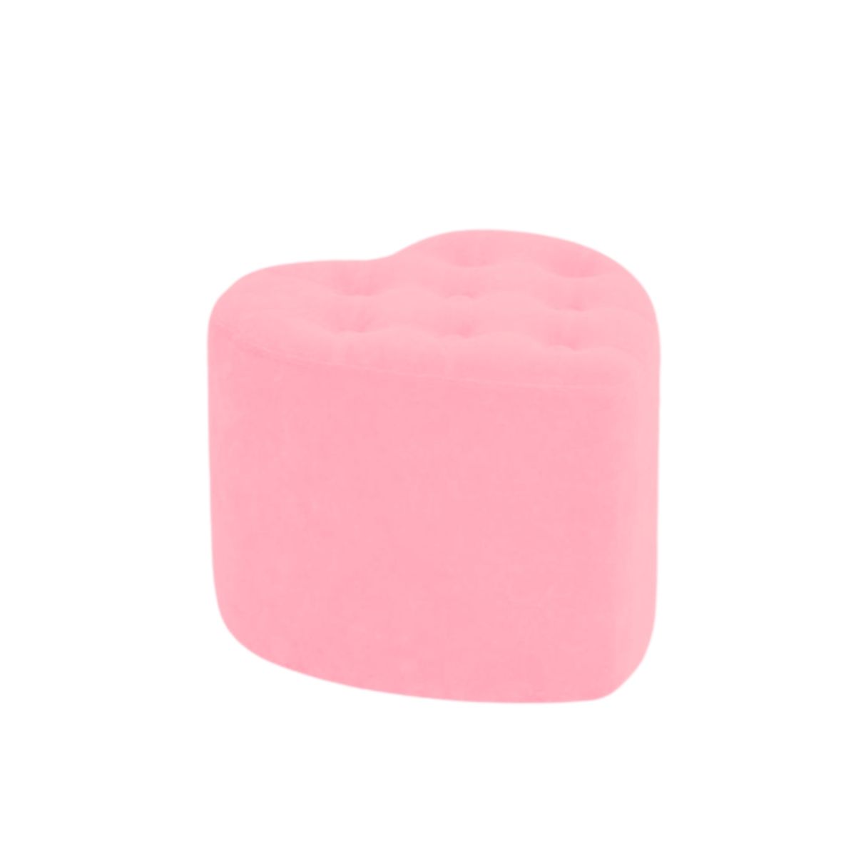 MUEBLES HVM - Puff en forma de corazón Boton palo rosa