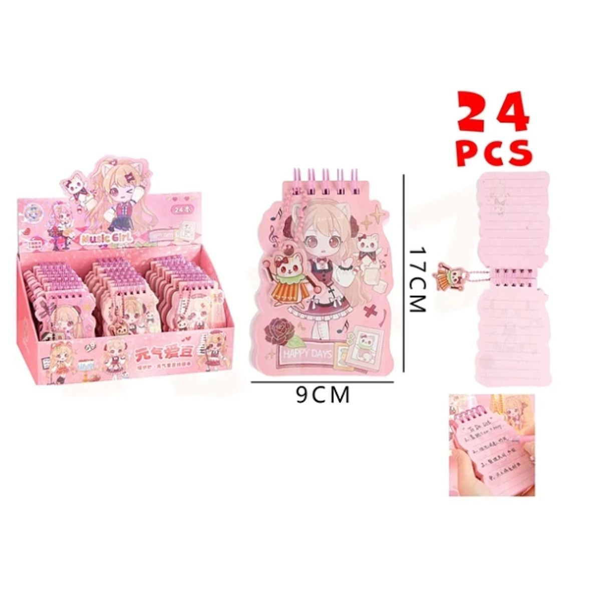 GENERICO - Cuadrenillo Kawaii 179cm 24Pcs