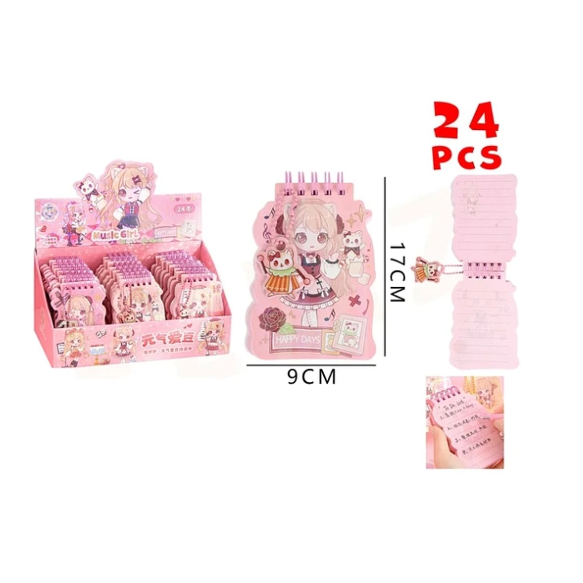 GENERICO - Cuadrenillo Kawaii 179cm 24Pcs