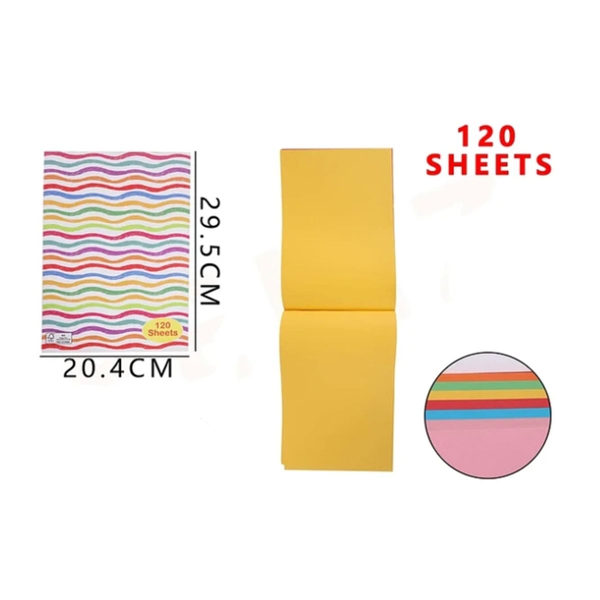 GENERICO - Block De Papel Lustre 20.4*29.5cm 120 Hojas