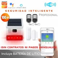 D MOTICA - Kit Alarma Panel Solar Wifi Seguridad Inteligente A5