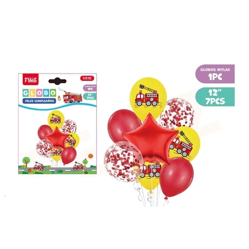 GENERICO - Set De Globos Bomberos
