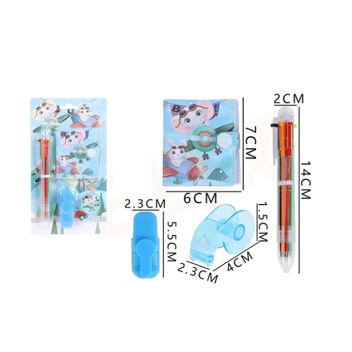 GENERICO - Set De Papeleria Animales Pilotos