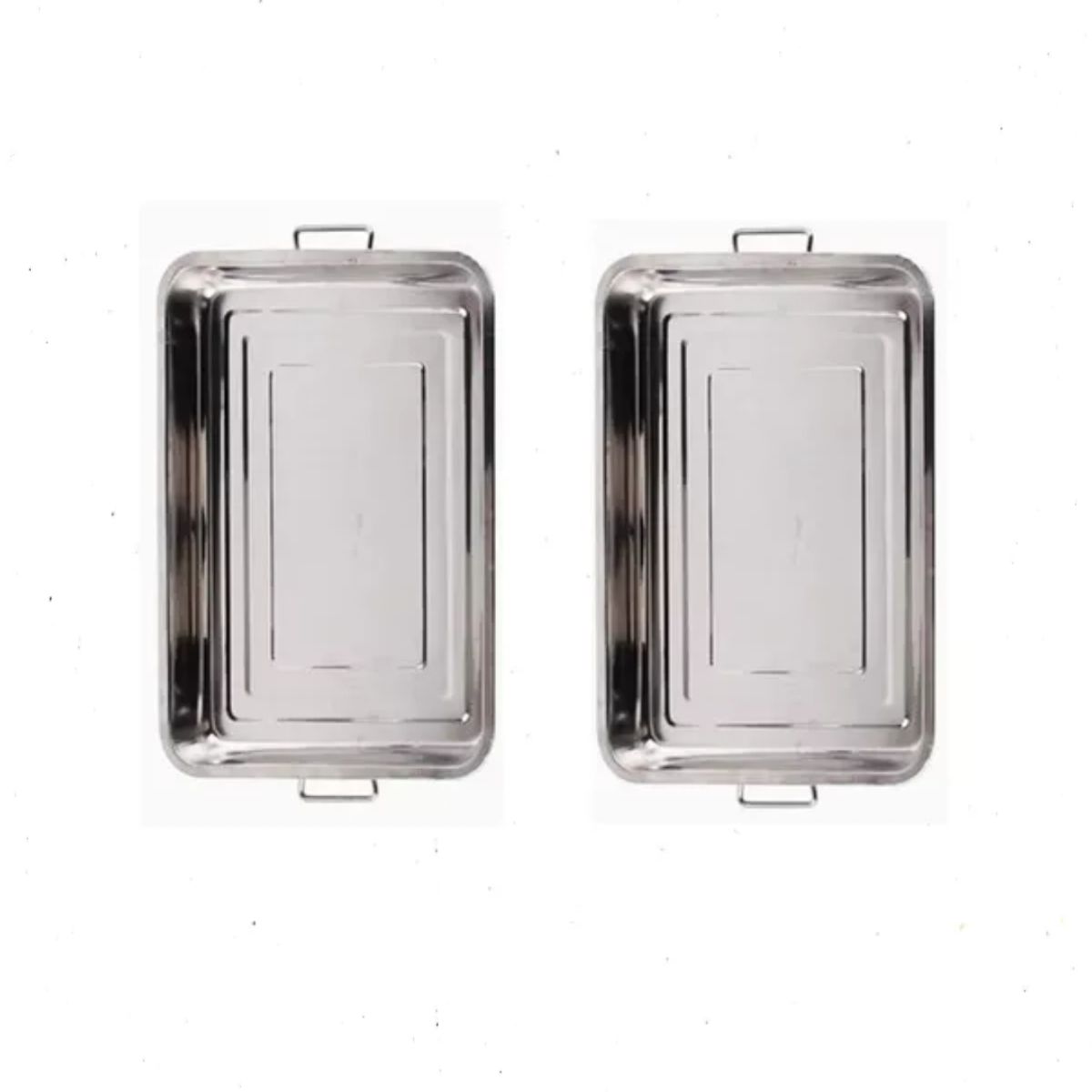 GENERICO - Pacl 2 Bandeja Budinera Grande Para Hornear Con Manillas