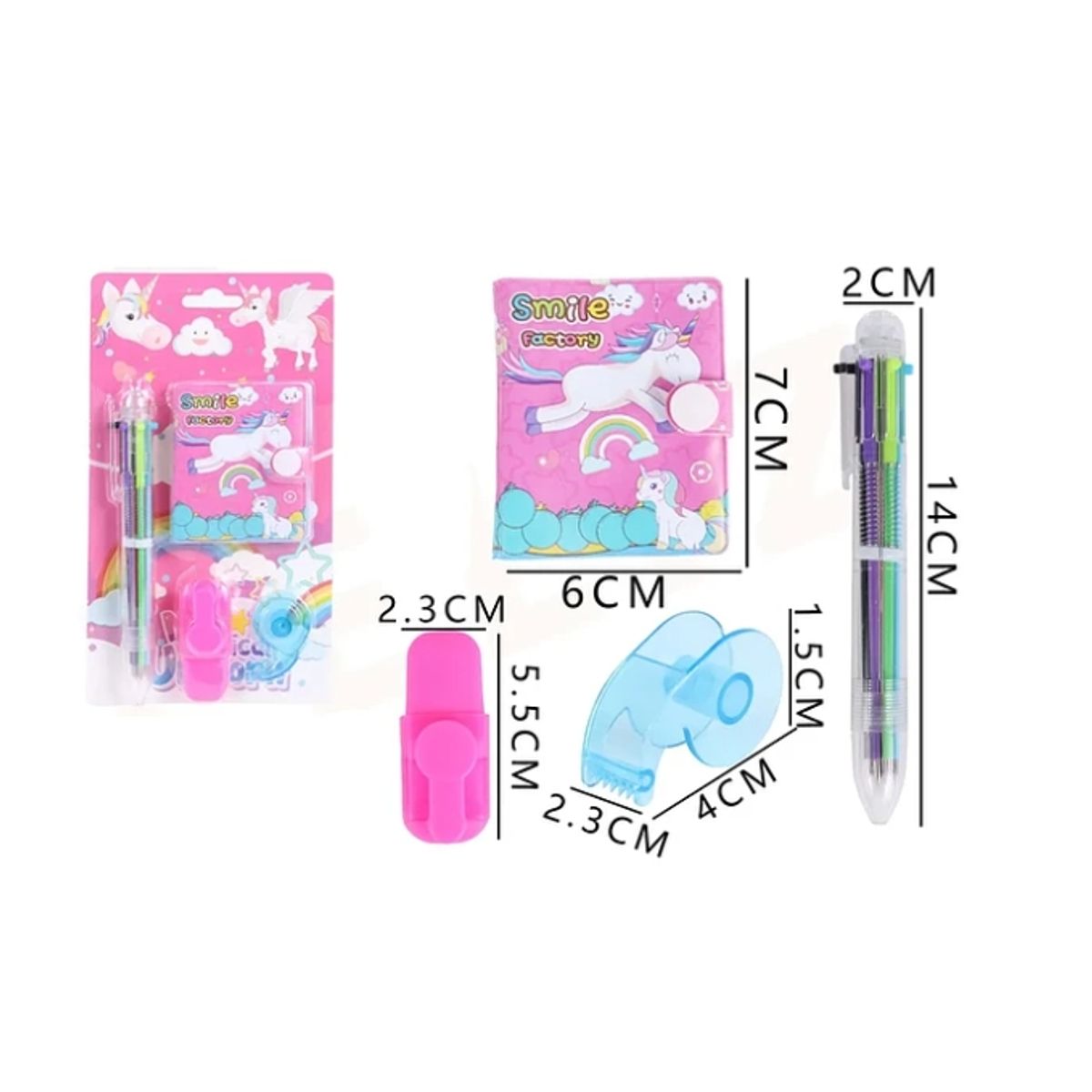 GENERICO - Set De Papeleria Unicornios