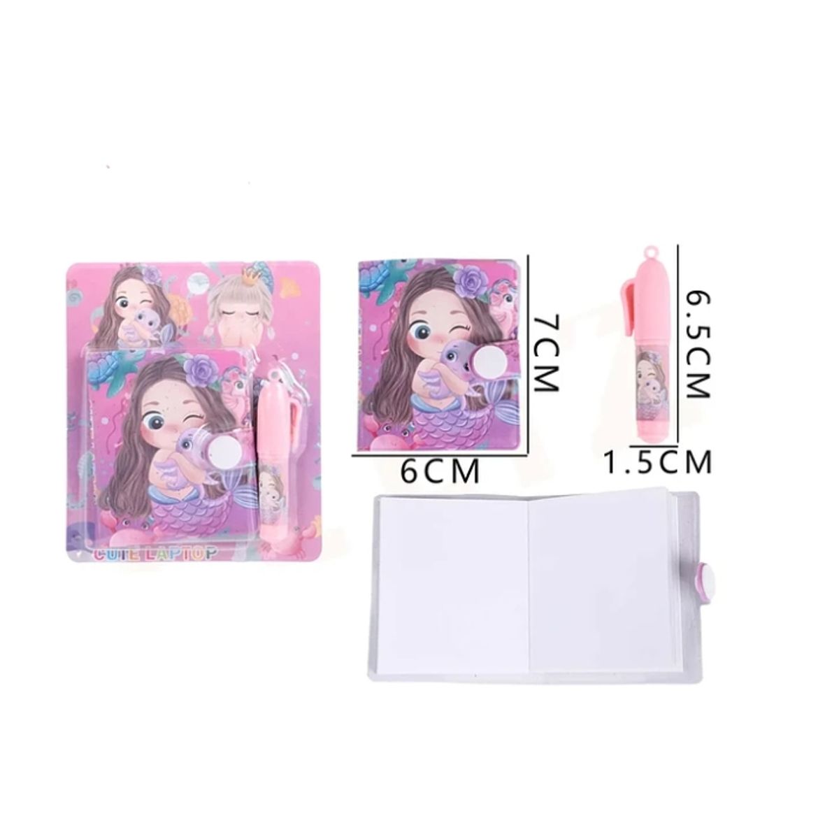 GENERICO - Mini Set Papelería Sirenas