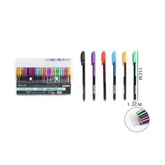 GENERICO - Lapiz Fluor Neon 60 Colores 15x1.3 cm