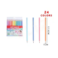 GENERICO - Lapices De Colores Pasteles 24 Colores 1x17.5 cm