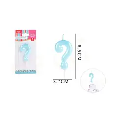 GENERICO - Vela De Cumpleaños Celeste Aperlado