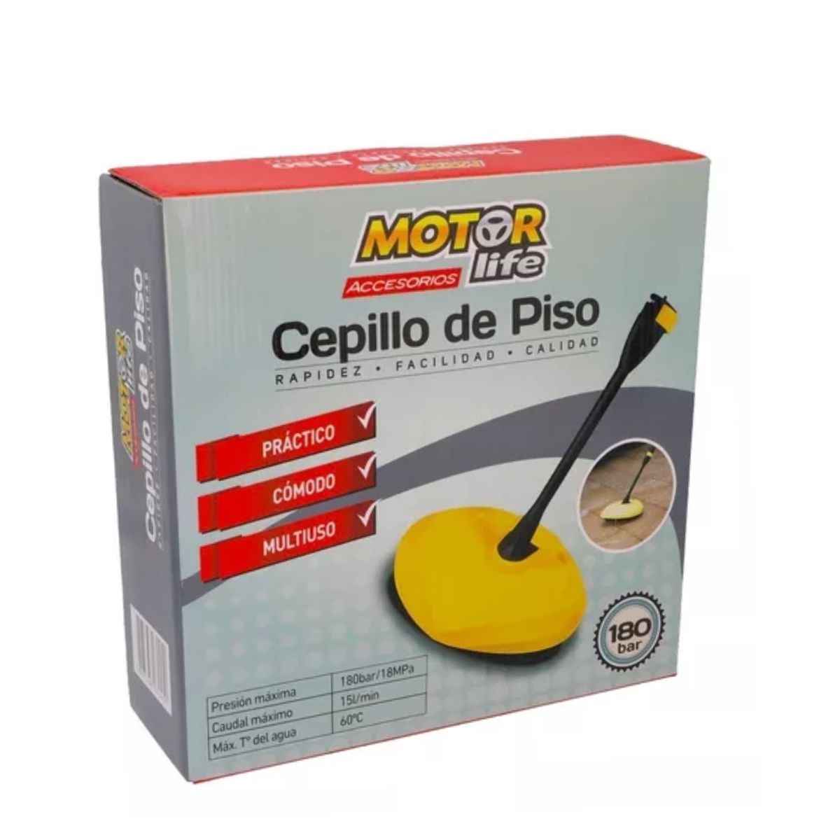 GENERICO - Limpiador De Patio Para Hidrolavadora Motorlife