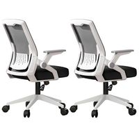 Set 2 Sillas Carla Ergonómica Asiento De Memoria Silla Oficina Lumber Biónico Apoyabrazo Ajustable