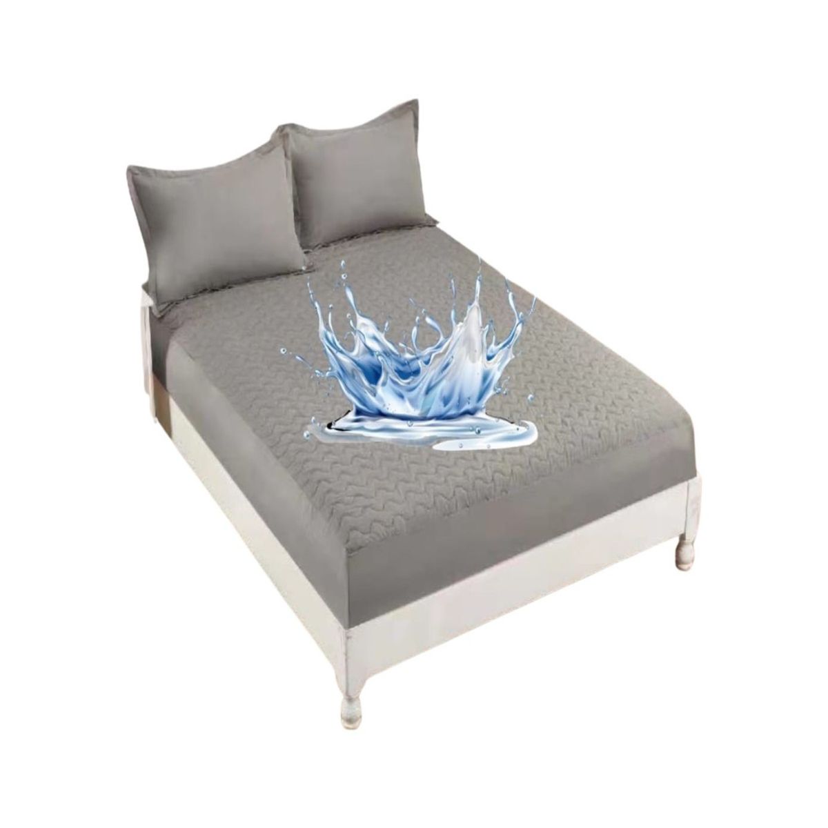 GENERICO - CUBRE COLCHÓN IMPERMEABLE 1 PLAZA Y MEDIA