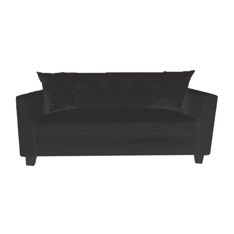 MUEBLES HVM - Sofa HVM alonso Negro Felpa 3C felpa