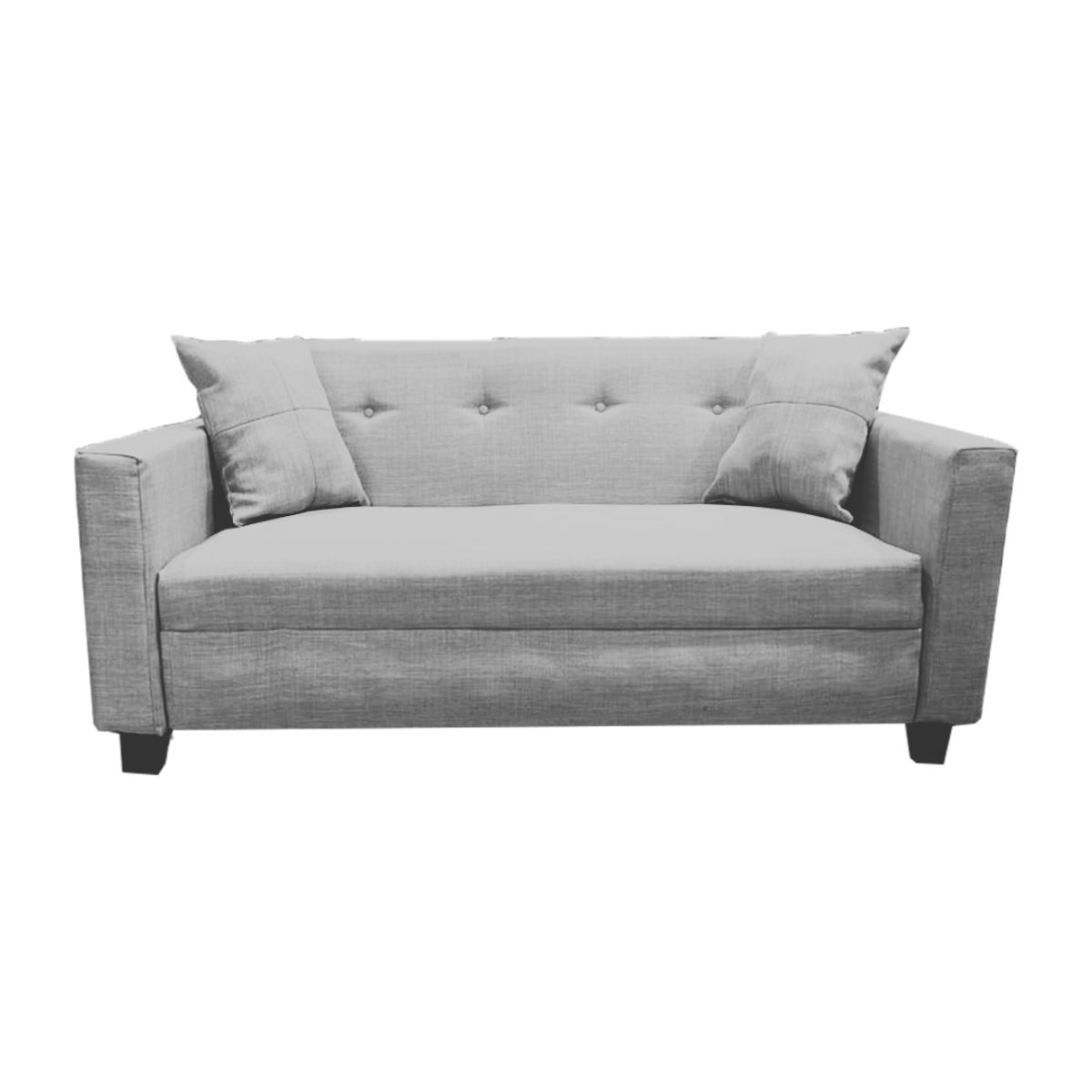 MUEBLES HVM - Sofa HVM alonso gris felpa 3C Felpa